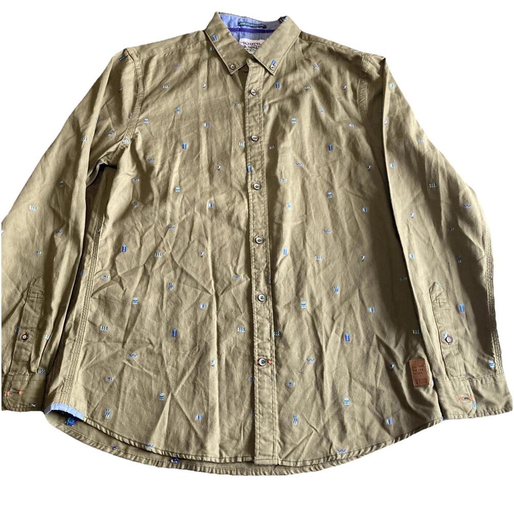 NWT Scotch‎ & Soda Amsterdam Men’s Size L Long Sleeve Button Up Mountain Casual